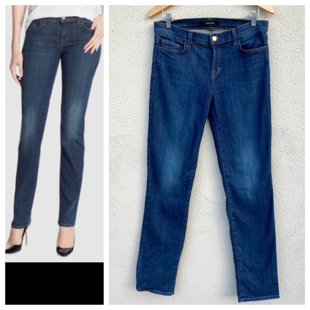 J Brand jeans Jude Slim Straight Leg dark blue women’s pants distressed sexy 30